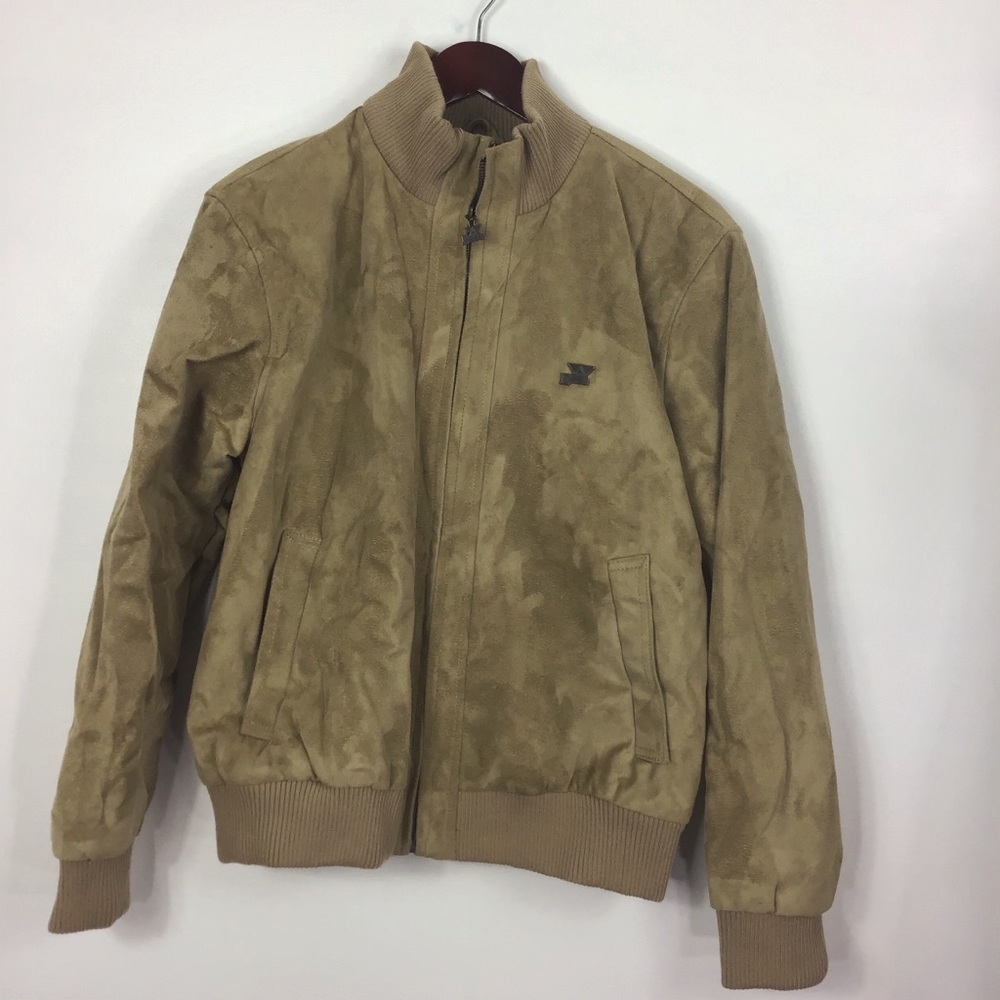 A Emporio Collezione Suede Bomber Jacket